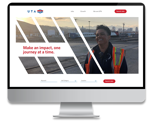 Utah Transit Authority Career Page created by Appcast Brand & Creative team